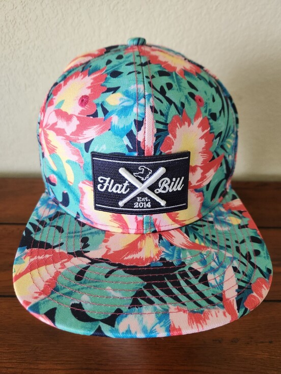 Flatbill Baseball Other - Flatbill Baseball Flatbill Navy Floral Snapback Cap